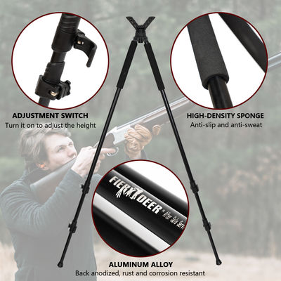 High Durability Black Metal Hanging Bracket For Hunting / Shooting Needs